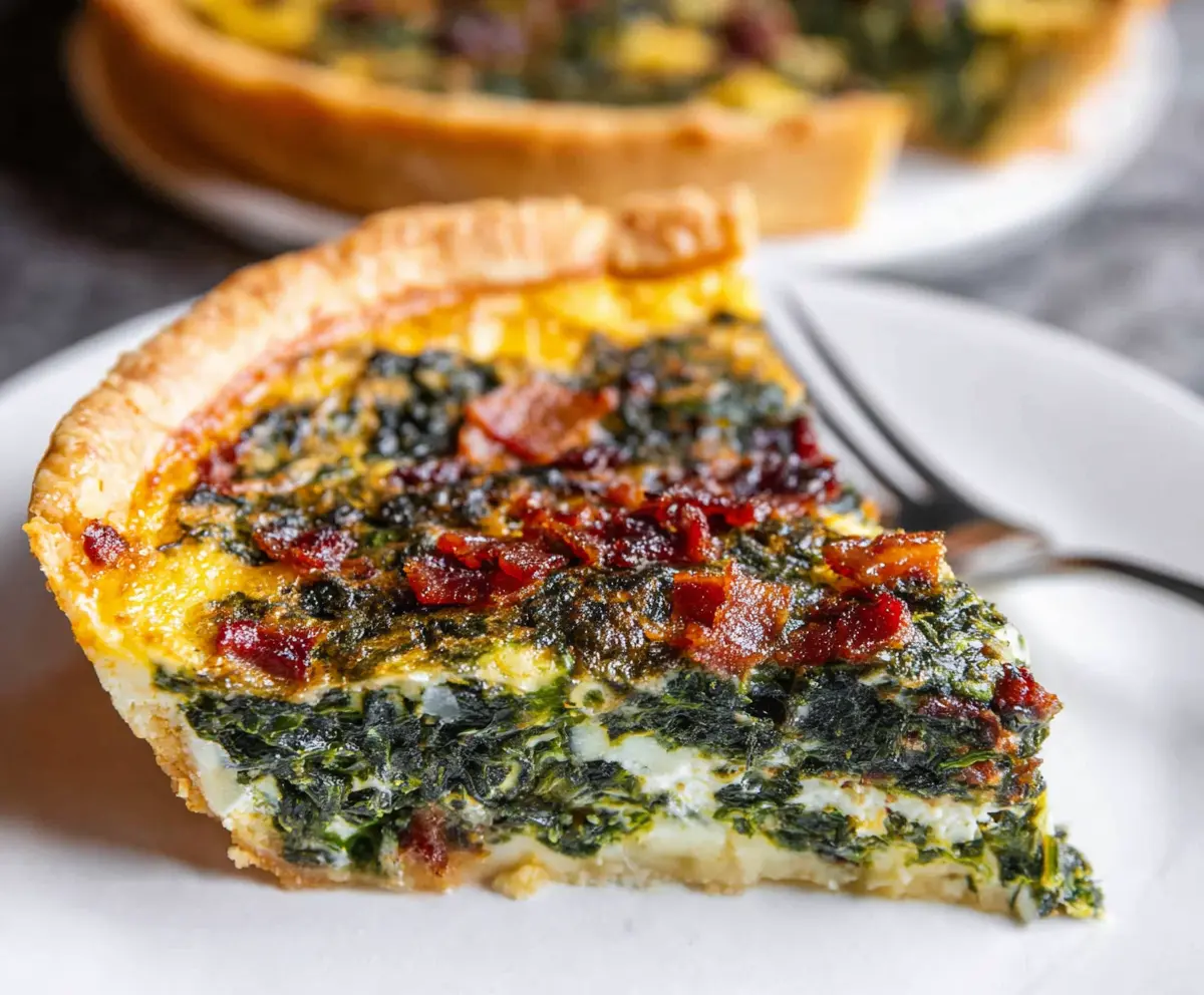 Spinach Quiche with Bacon Recipe