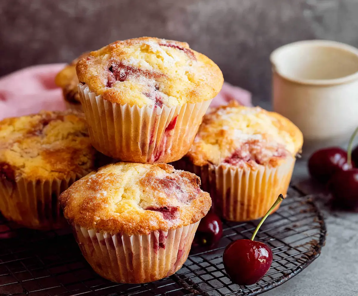 Cherry Muffins (Fresh and Easy)