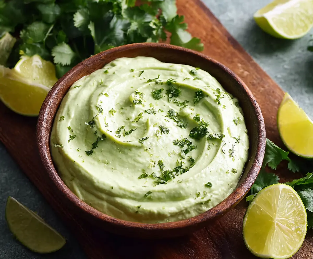 Creamy Avocado Cilantro Lime Dip