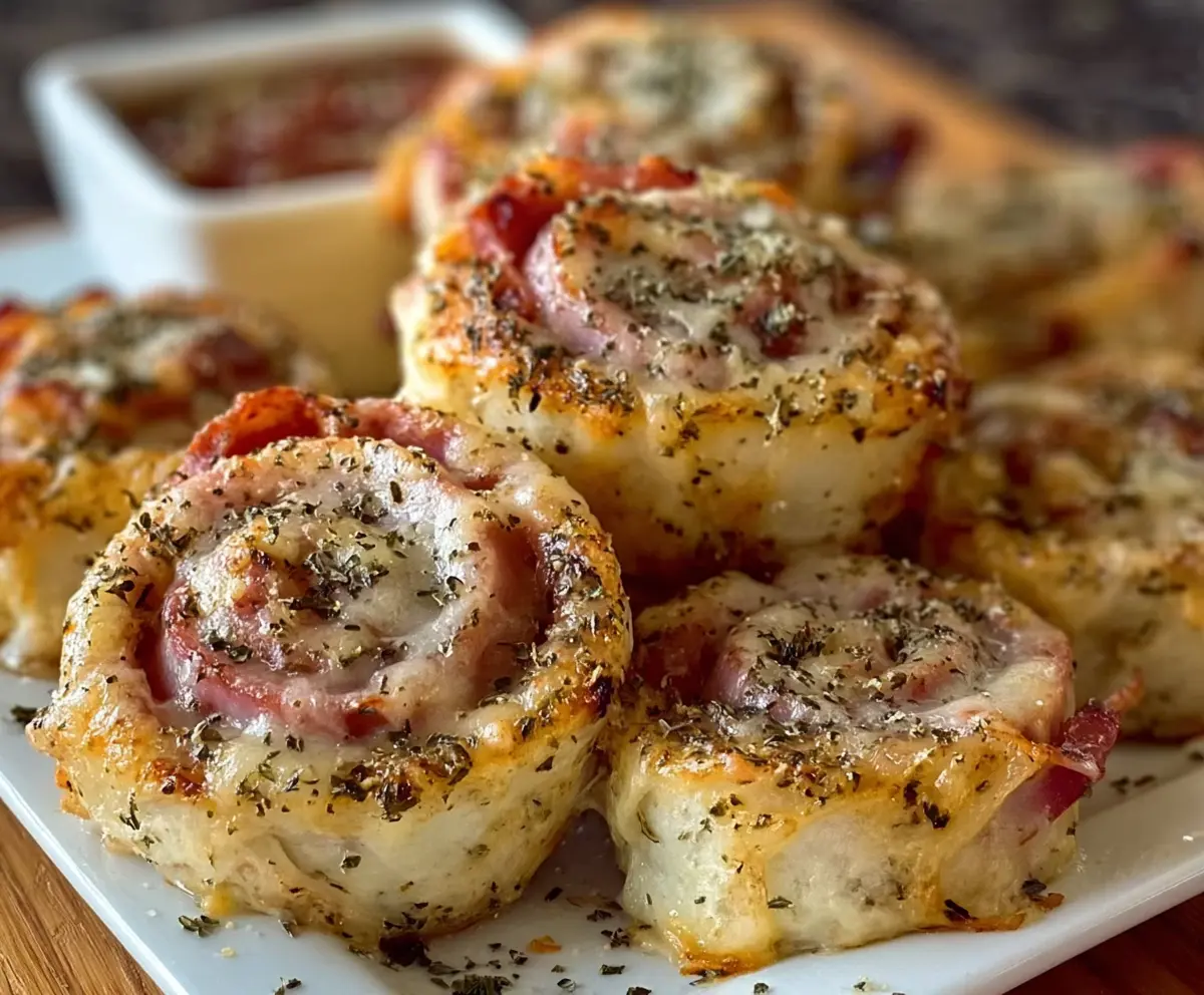 Savory Ham and Cheese Pinwheels