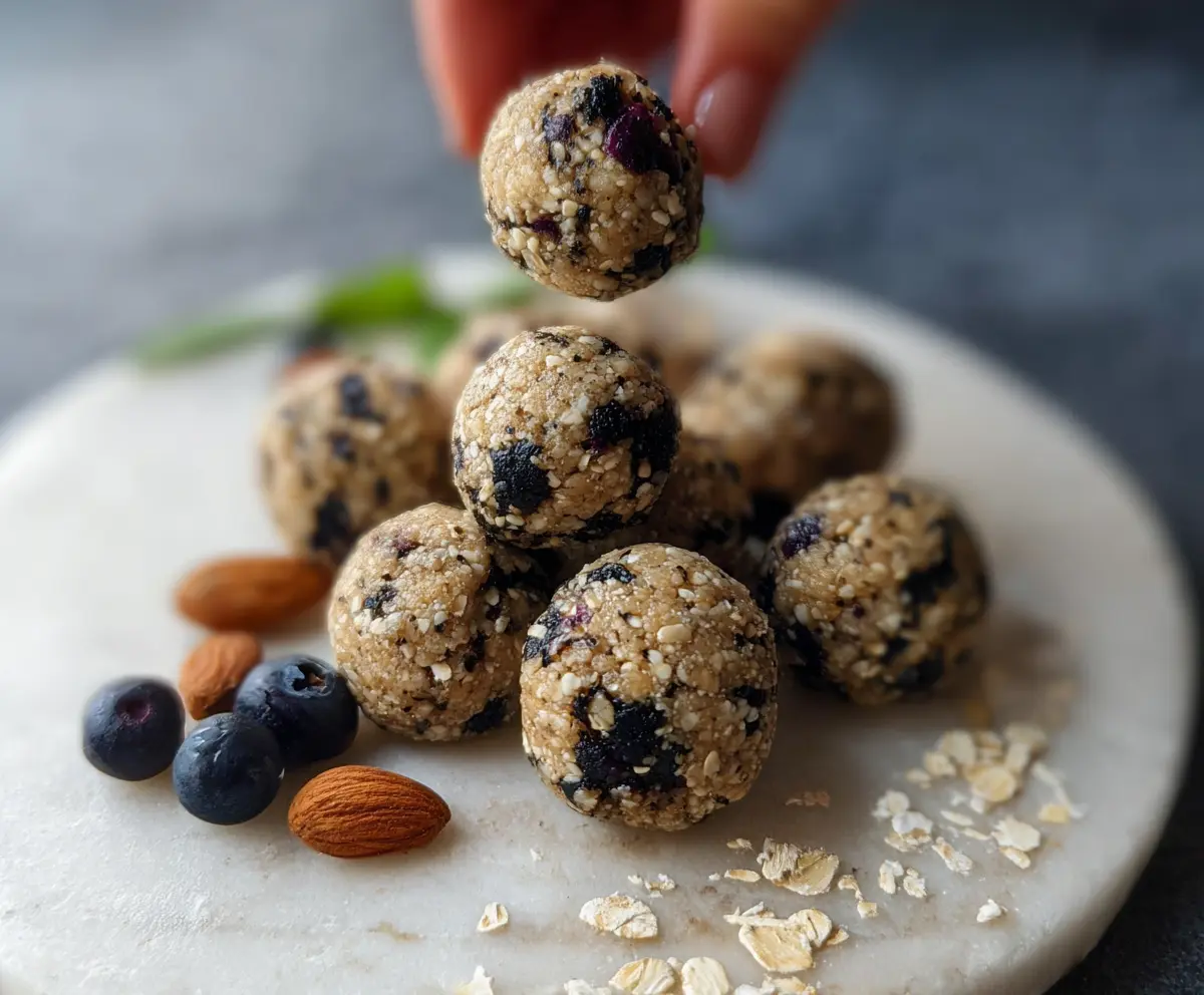Blueberry Almond Energy bites