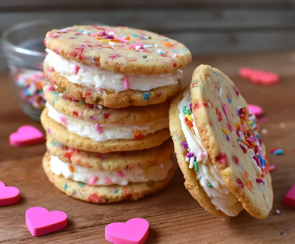 Funfetti Cheesecake Sandwich Cookies