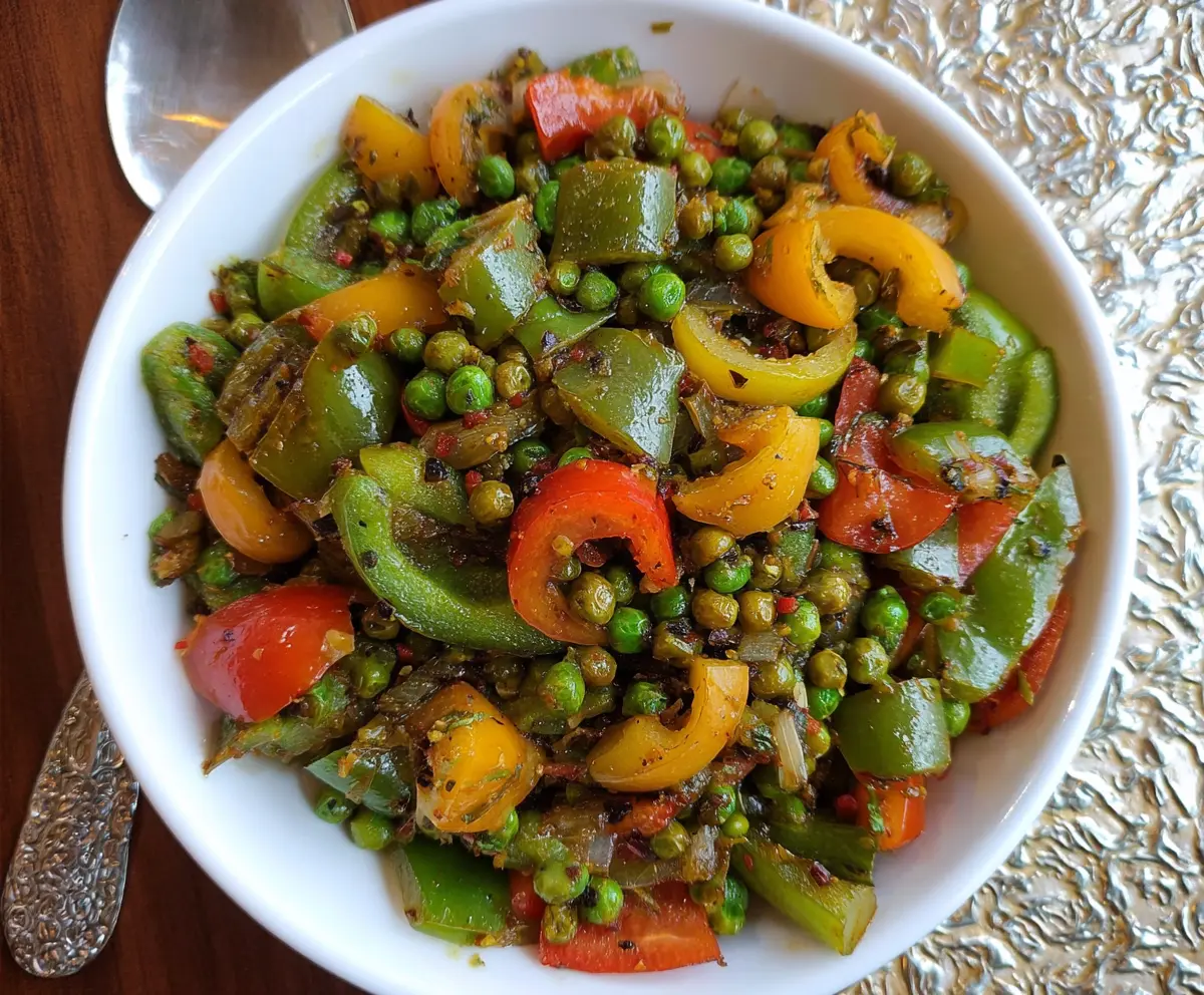 Peas and Peppers Stir Fry