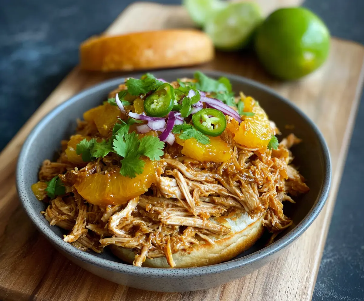 Delicious Pineapple Thai Pulled Pork served with fresh herbs and vegetables