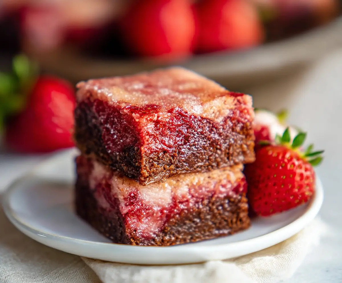 Strawberry Brownies