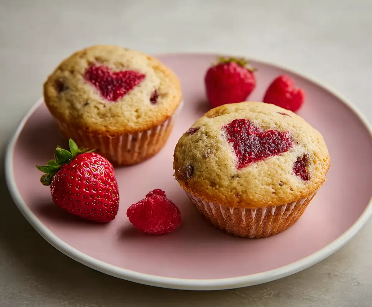 Valentine's Day Strawberry Muffins