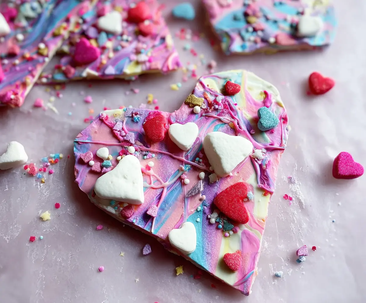 Valentine's Day Unicorn Bark