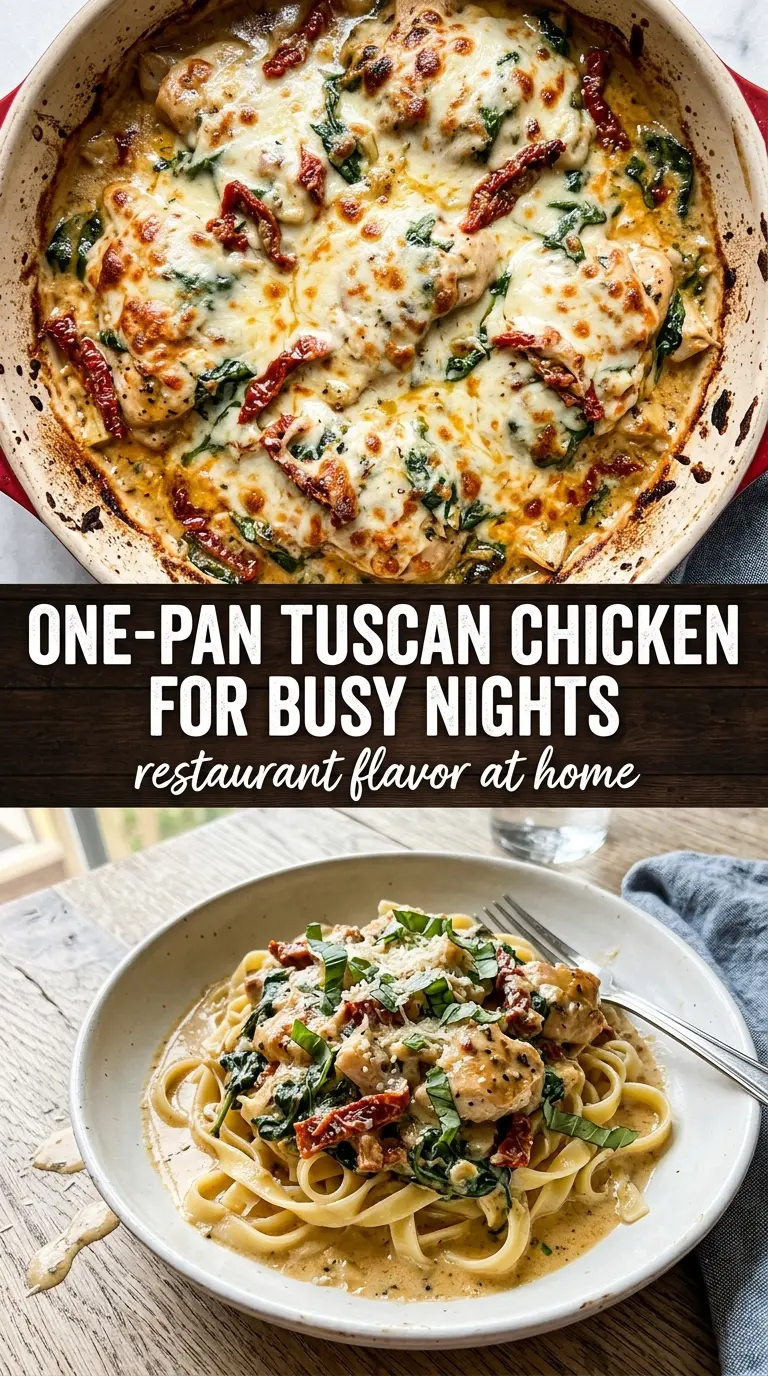 Baked Tuscan Chicken Casserole
