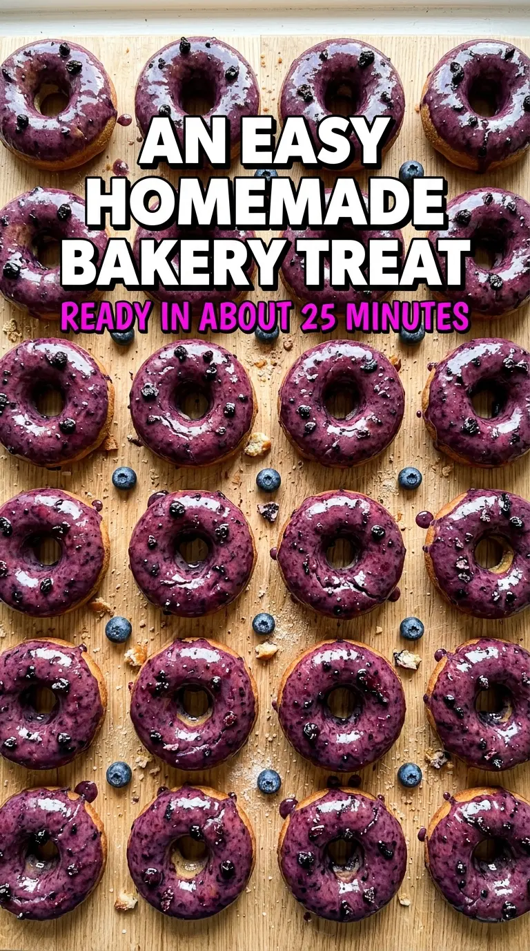 Blueberry Cake Donuts