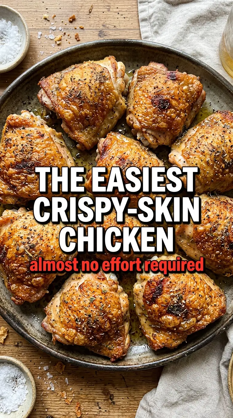 Crispy Oven Baked Chicken Thighs
