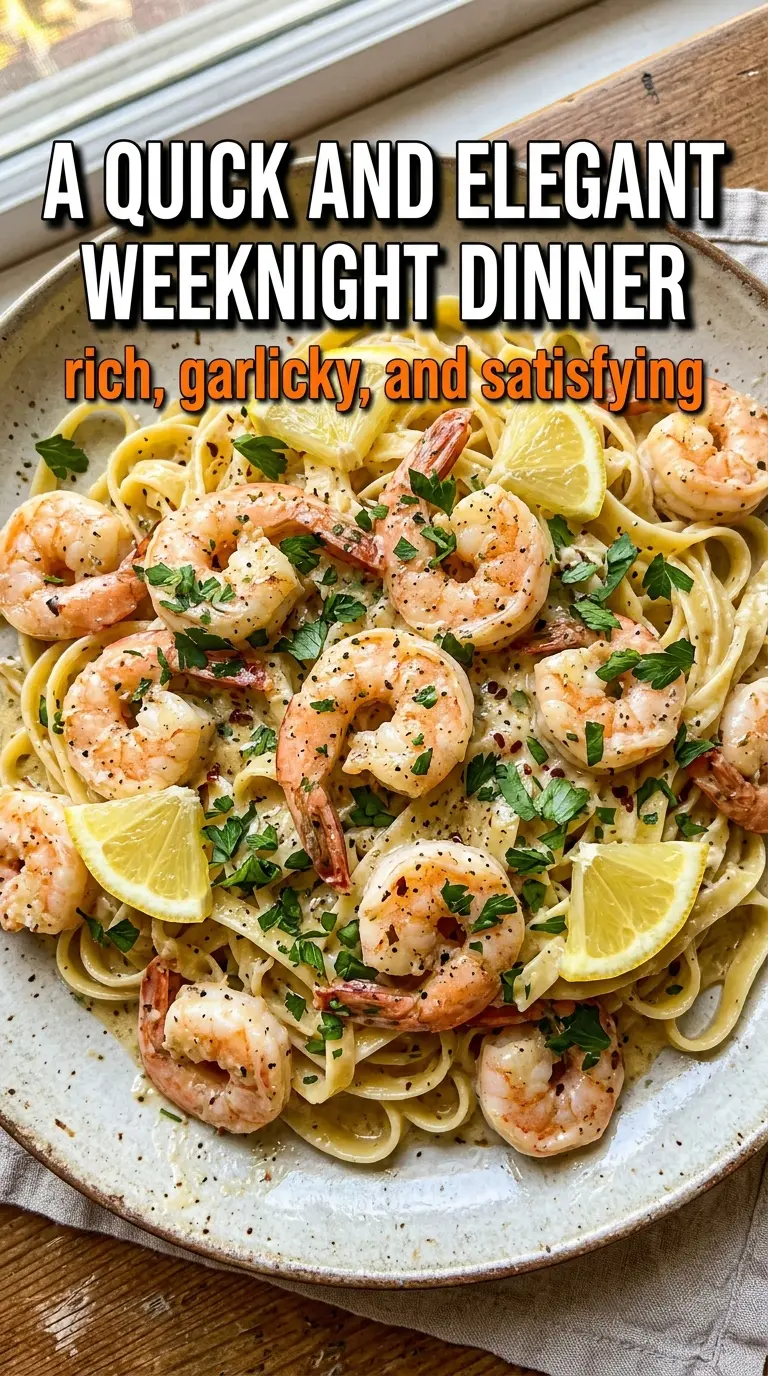 Easy Creamy Garlic Shrimp tender garlicky