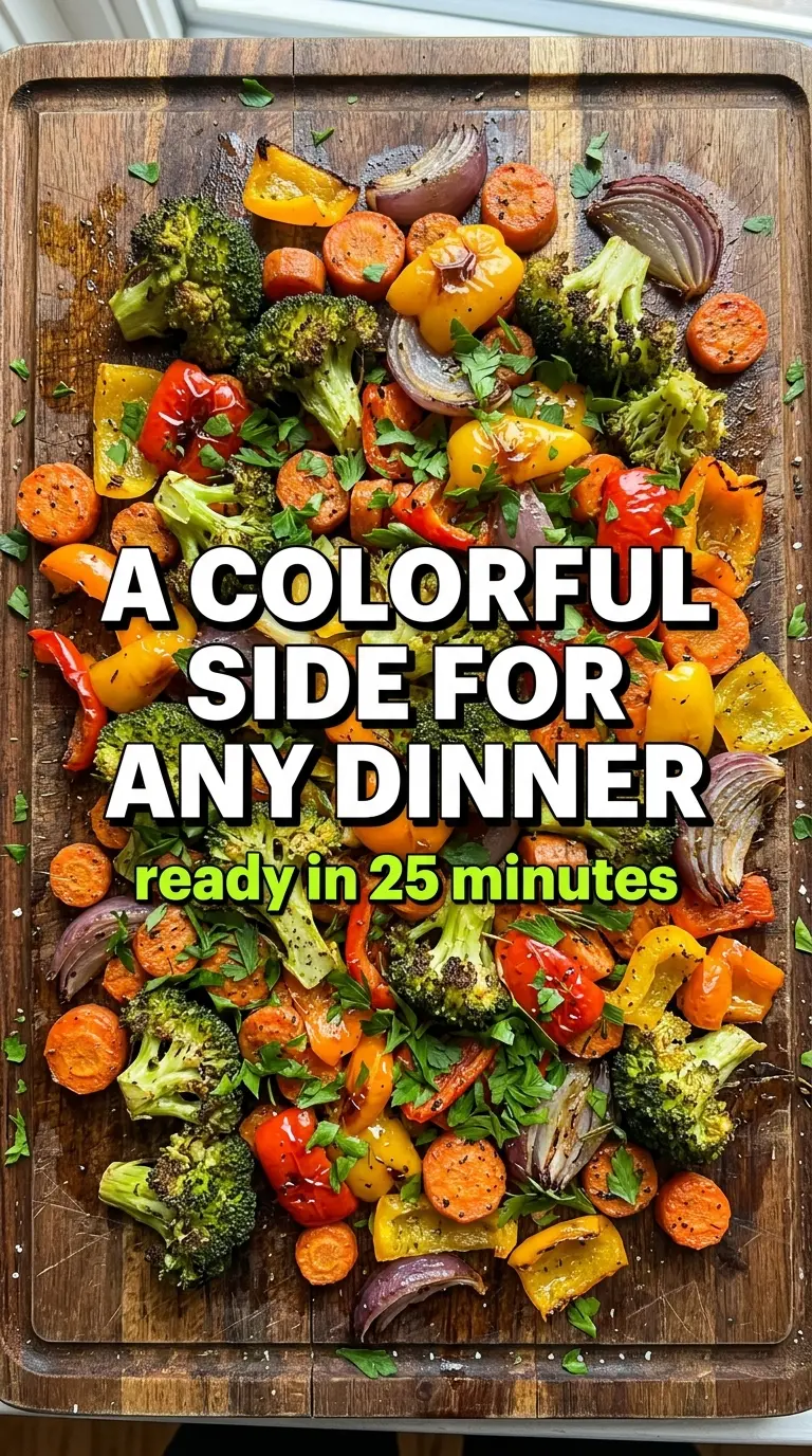 Oven Roasted Vegetables colorful caramelized tender-crisp