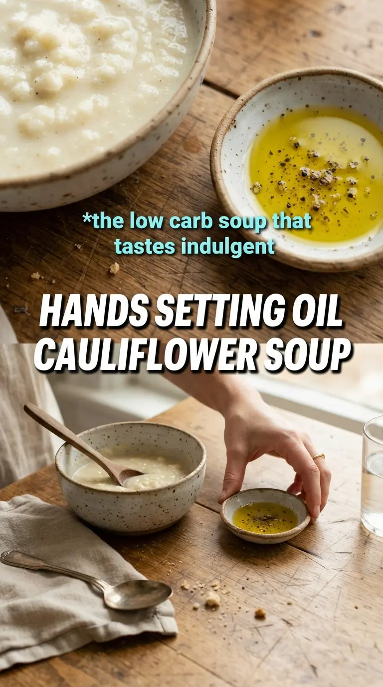 Creamy Cauliflower Soup creamy smooth garnished