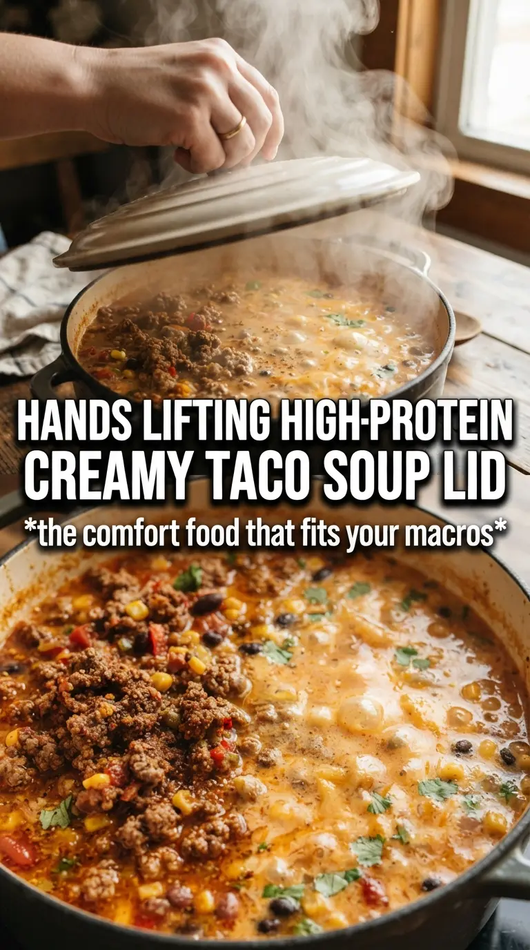 High-Protein Creamy Taco Soup creamy Tex-Mex hearty