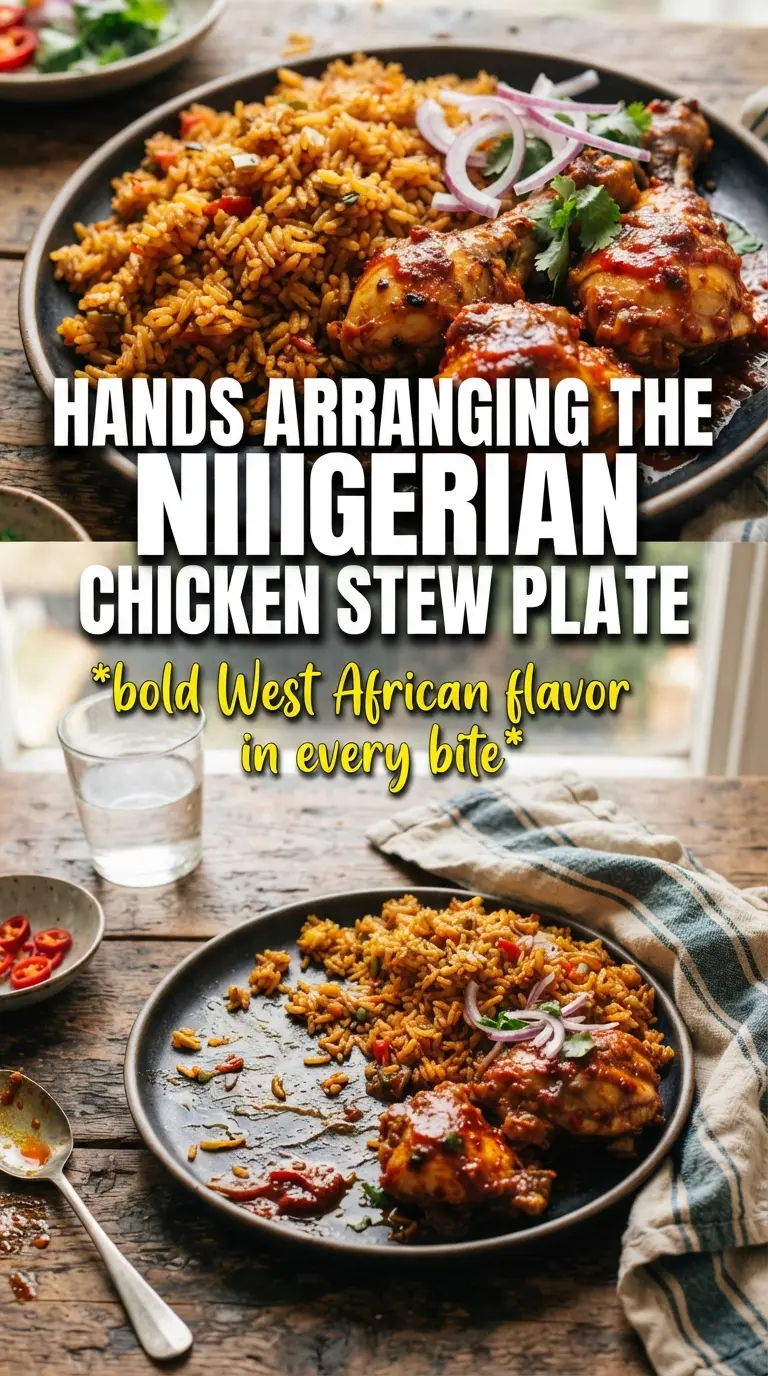 Nigerian Chicken Stew vivid tomato-pepper saucy