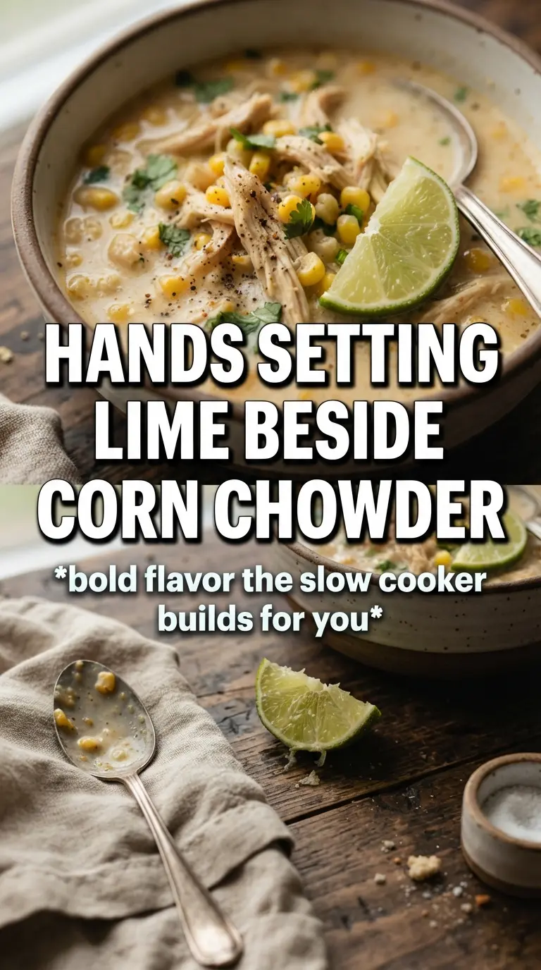 Slow Cooker Mexican Chicken Corn Chowder creamy Tex-Mex