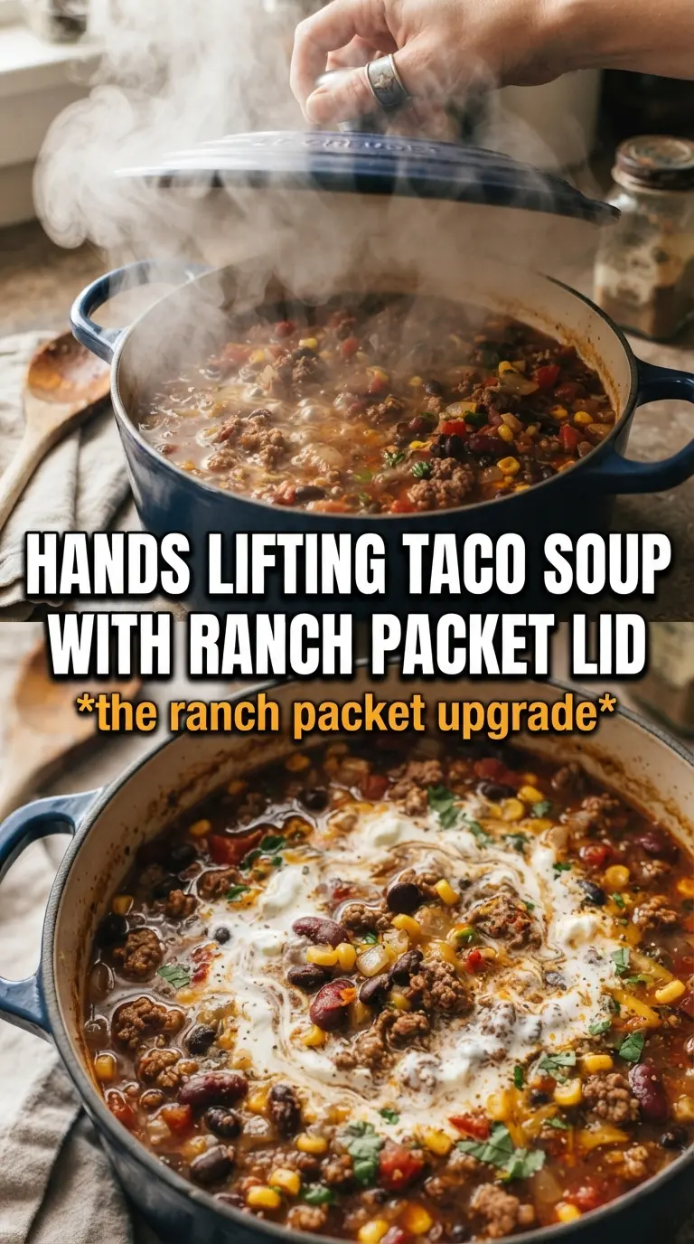 Taco Soup With Ranch Packet hearty Tex-Mex loaded