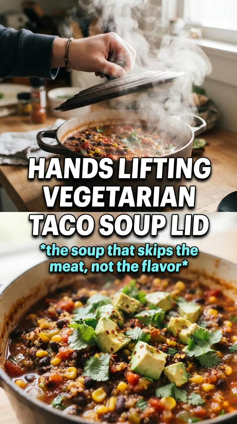 Vegetarian Taco Soup smoky bean-loaded